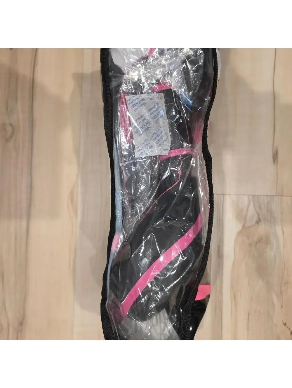 Women's Black and Pink Gloves